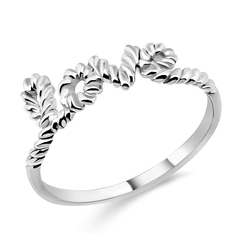 Spiral Love Silver Ring NSR-414